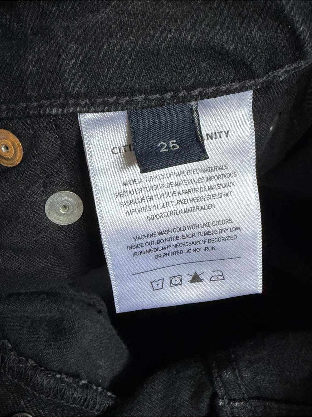 Citizens of Humanity Florence High Rise Straight Leg Jeans, Distressed Black, 25 - Picture 8 of 12